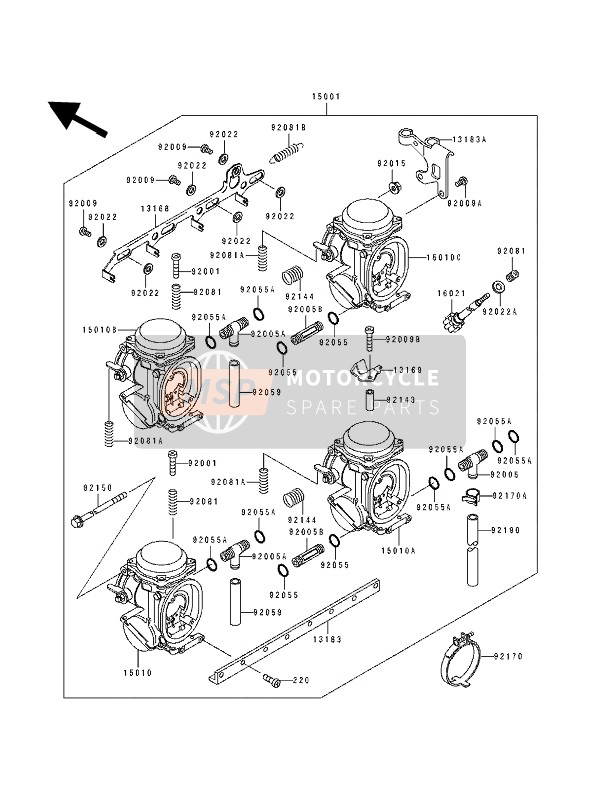 921701051, Klammer, Kawasaki, 1