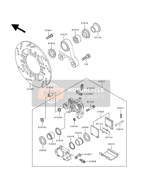 BREMSSATTEL HINTEN