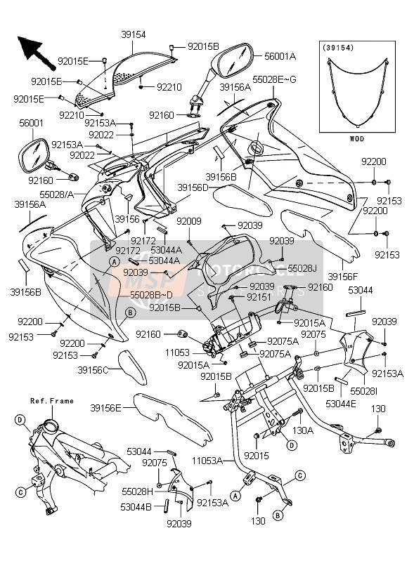 530441277, Trim, Kawasaki, 0