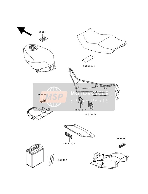 560311702, LABEL-MANUAL,Daily Safety, Kawasaki, 0