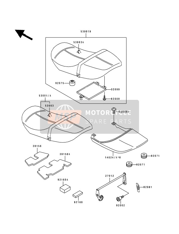 270121455, Hook, Seat, Kawasaki, 0