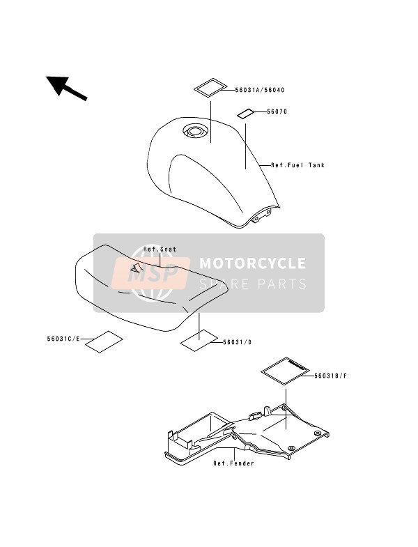 560311441, Label, Handleiding, Kawasaki, 1