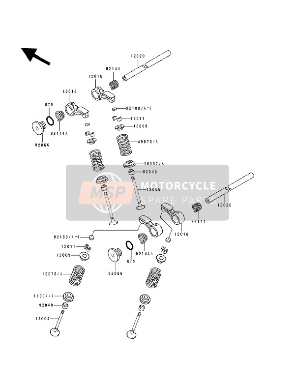 490781128, Ressort ZX400L3, Kawasaki, 3