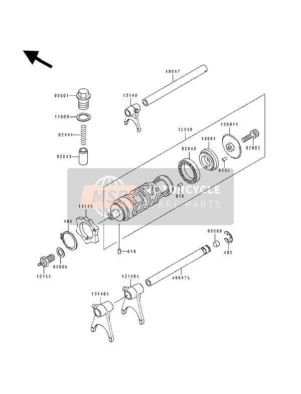 Gear Change Drum & Shift Fork(S)