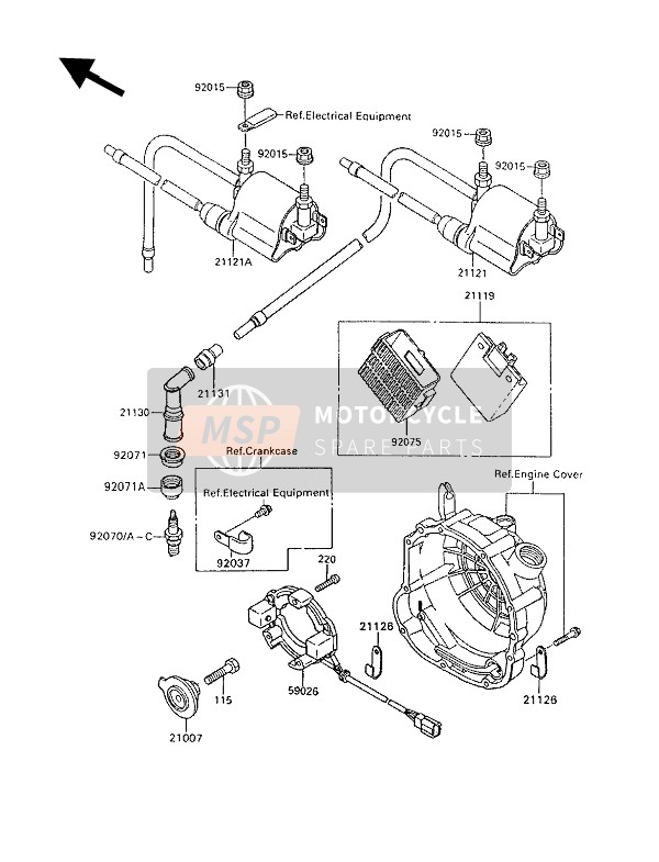 Kawasaki GPX600R 1993 Ignition System for a 1993 Kawasaki GPX600R