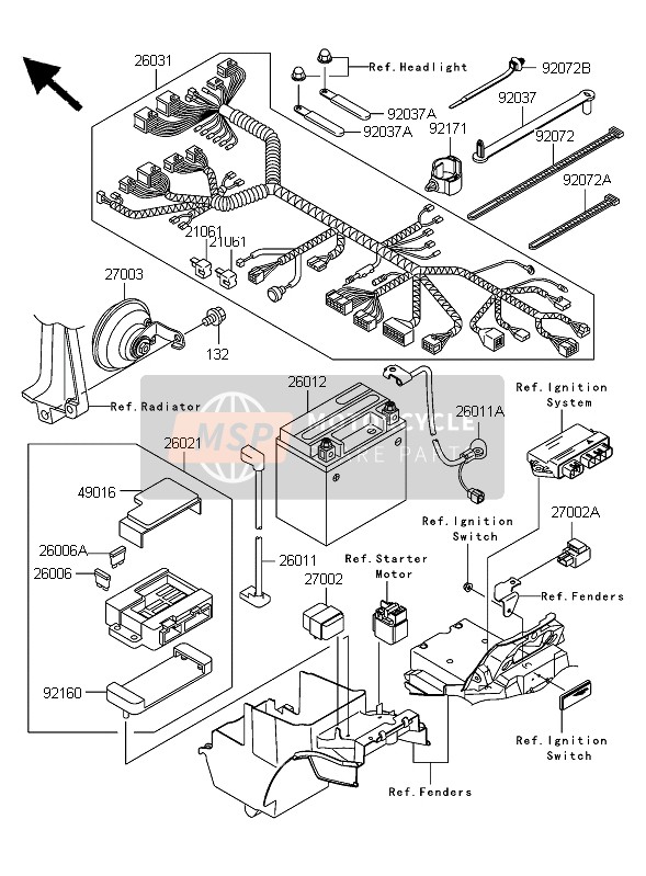 Kawasaki ZRX1200R 2006 Chassis Electrical Equipment for a 2006 Kawasaki ZRX1200R