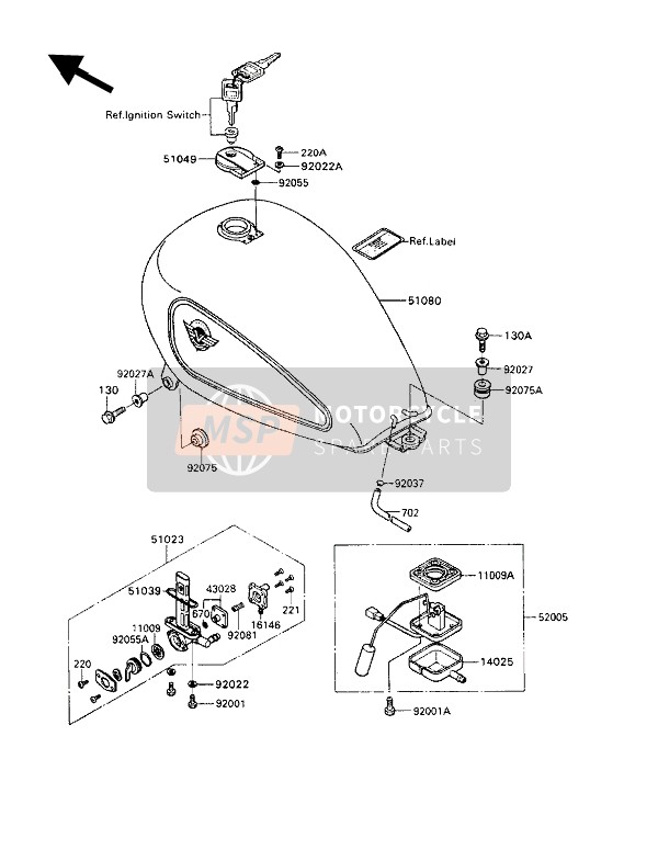 510231392, TAP-ASSY, Fuel, Kawasaki, 1