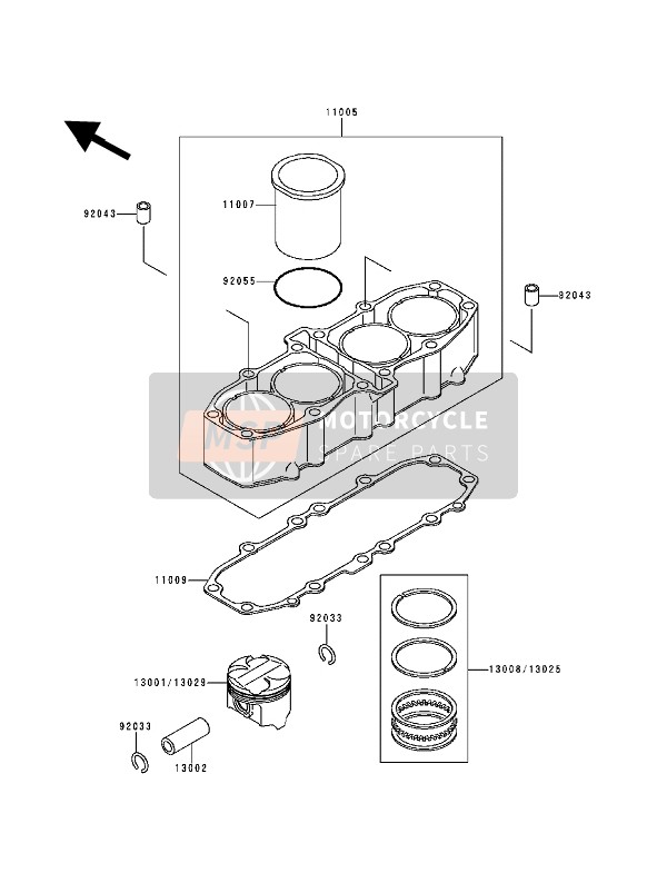 Kawasaki ZZ-R600 1993 Cylinder & Piston(S) for a 1993 Kawasaki ZZ-R600