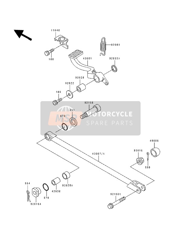 Pedal de freno