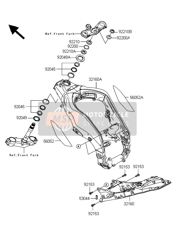 Kawasaki NINJA ZX-10R 2006 Cadre pour un 2006 Kawasaki NINJA ZX-10R