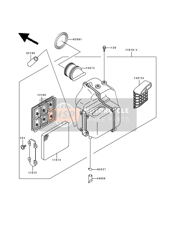 140731517, Duct,Air Intake, Kawasaki, 0