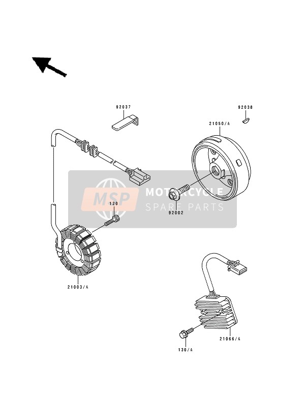 210661030, REGULATOR-VOLTAGE, Kawasaki, 1