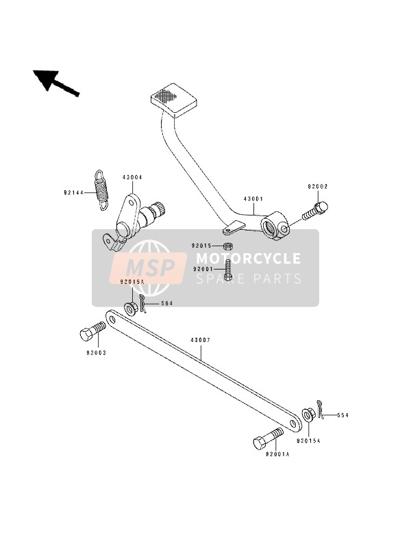 Pedal de freno