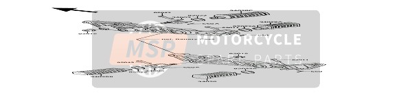 Kawasaki GPZ305 BELT DRIVE 1994 Repose-Pieds pour un 1994 Kawasaki GPZ305 BELT DRIVE