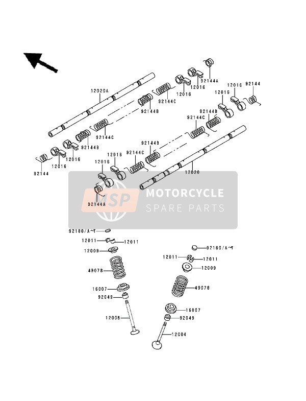 Kawasaki NINJA-ZX9R 1994 Valves for a 1994 Kawasaki NINJA-ZX9R