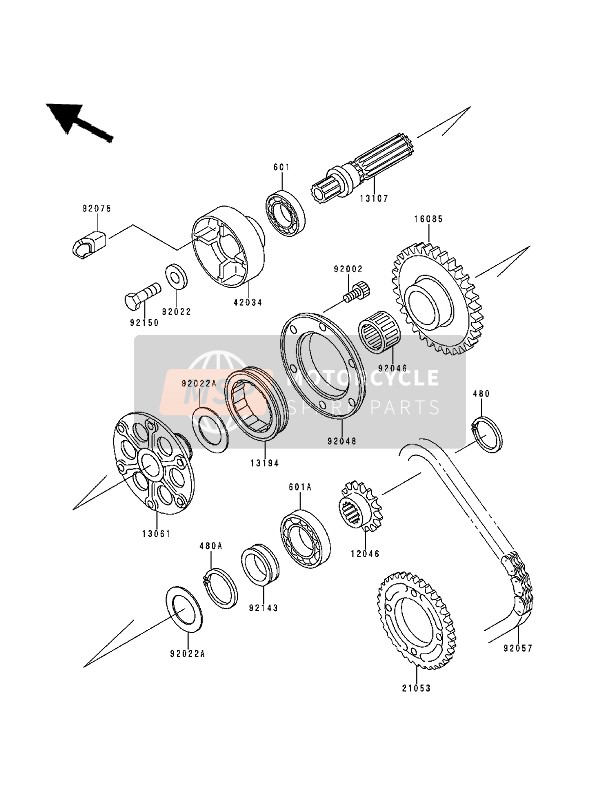 Kawasaki NINJA-ZX9R 1994 Spare Parts - MSP