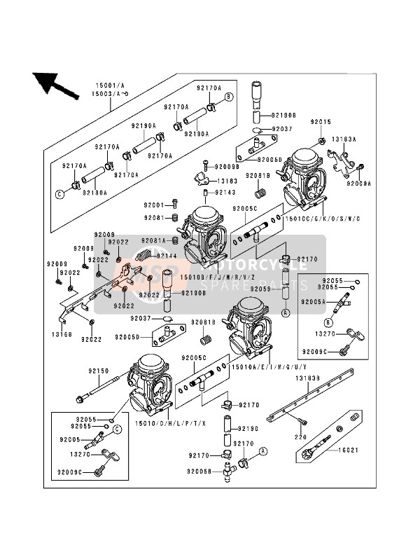 150101837, Carburetor,Lh,Inside, Kawasaki, 0