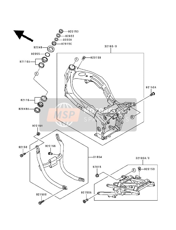 921501690, Bolt, Socket, 10X30, Kawasaki, 4