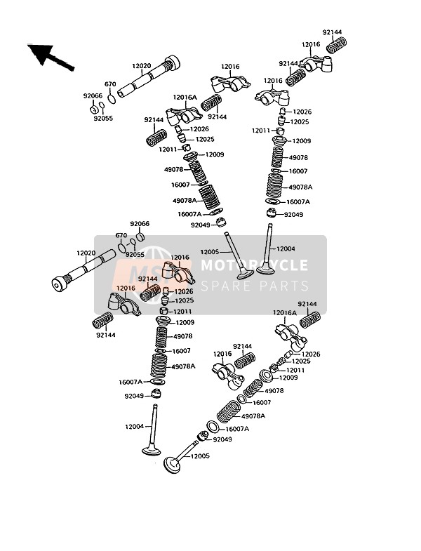 Kawasaki VN-15 1994 Valves for a 1994 Kawasaki VN-15