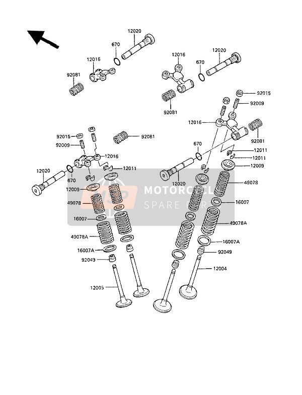 Kawasaki LTD450 1988 Valves for a 1988 Kawasaki LTD450