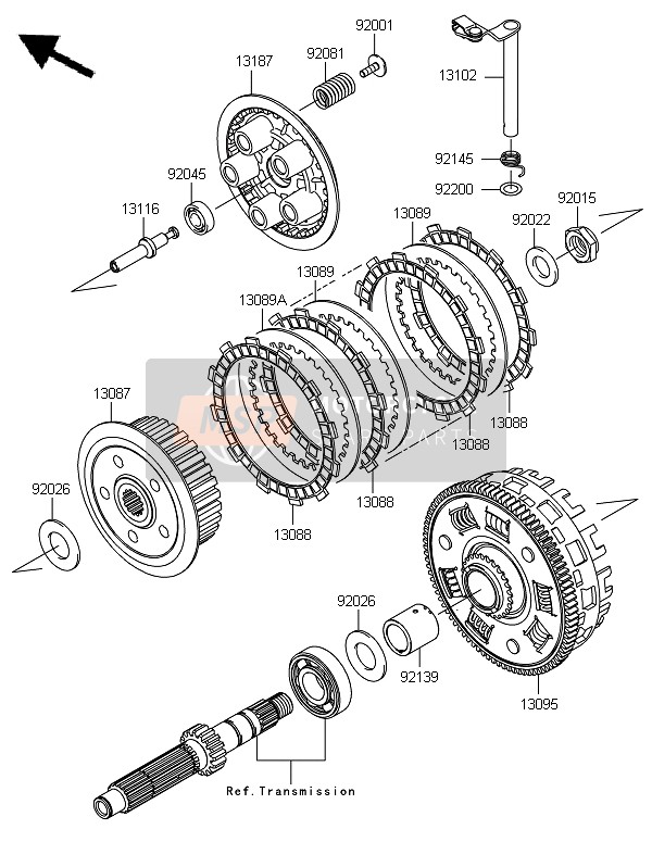 Kawasaki VERSYS ABS 2010 Clutch for a 2010 Kawasaki VERSYS ABS