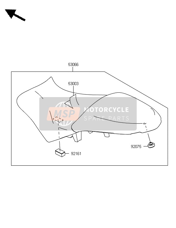 Kawasaki VERSYS ABS 2010 Seat for a 2010 Kawasaki VERSYS ABS