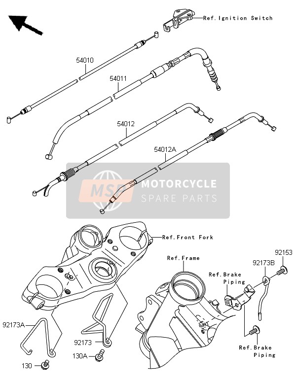 921730242, Clamp, Cable, Kawasaki, 0