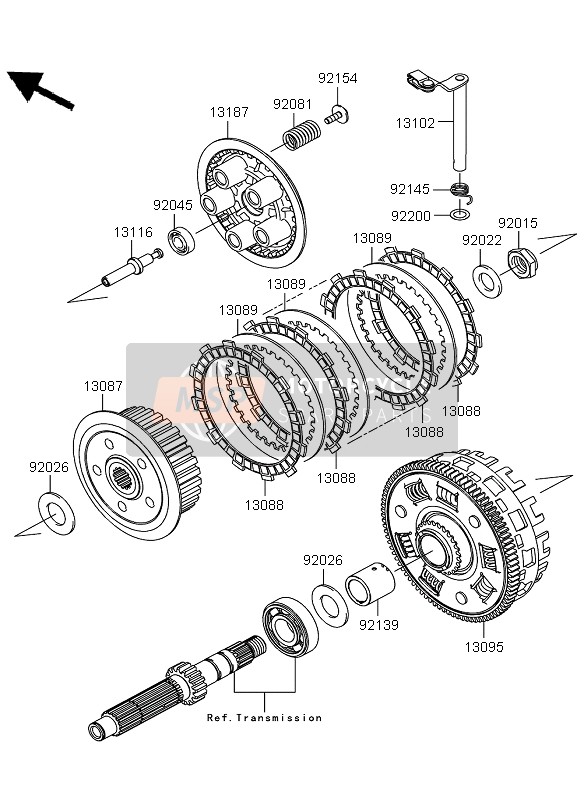 Kawasaki VERSYS 2011 Clutch for a 2011 Kawasaki VERSYS