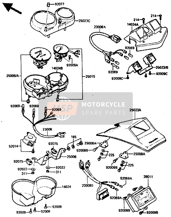 Kawasaki GPZ750 1987 Metro para un 1987 Kawasaki GPZ750