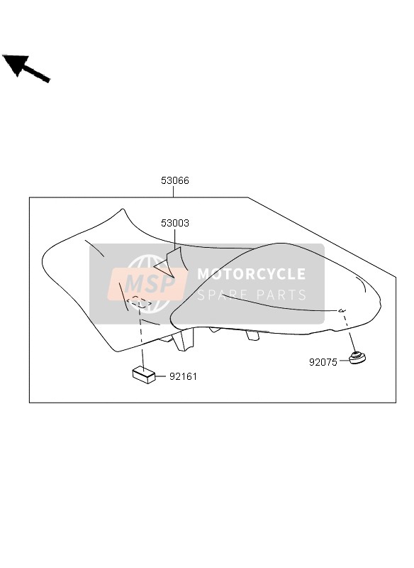 Kawasaki VERSYS 2011 SITZ für ein 2011 Kawasaki VERSYS