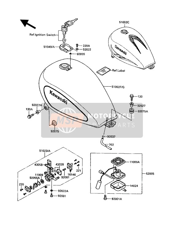 510231392, TAP-ASSY, Fuel, Kawasaki, 0