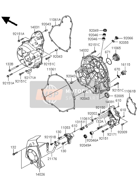 Cubierta del motor