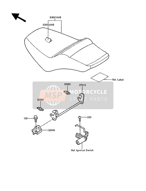 530011473NY, SEAT-ASSY,Dual,Black, Kawasaki, 0