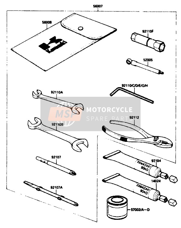 Kawasaki ZX-10 1989 Tool for a 1989 Kawasaki ZX-10