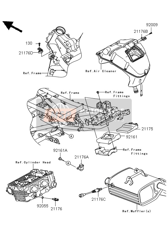 Kawasaki VERSYS ABS 2012 Injection de carburant pour un 2012 Kawasaki VERSYS ABS