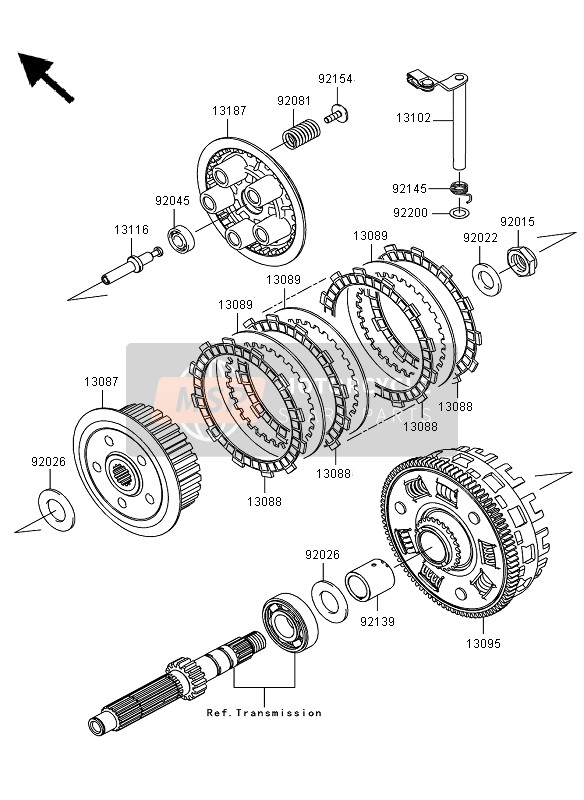 Kawasaki VERSYS 2013 Clutch for a 2013 Kawasaki VERSYS