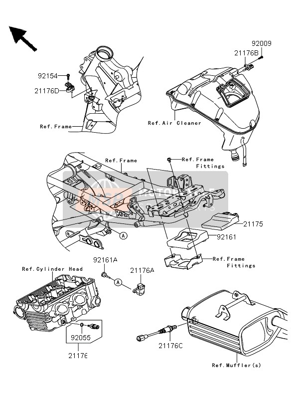 921540785, Bolt, Flanged, 5X18, Kawasaki, 0