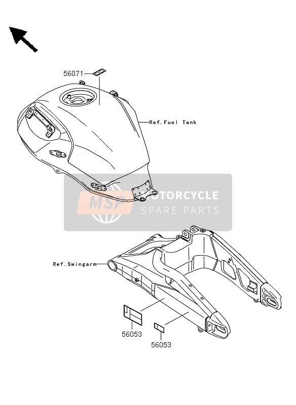 Kawasaki VERSYS 2013 Labels for a 2013 Kawasaki VERSYS