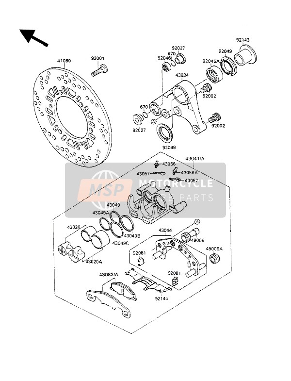 BREMSSATTEL HINTEN