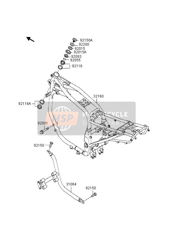 920014021, Bolt,10X75, Kawasaki, 0