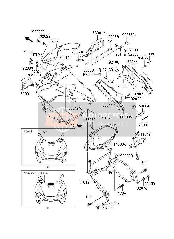 530441284, Trim,L=404, Kawasaki, 0