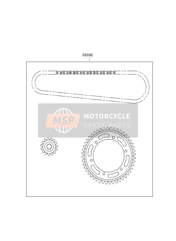 999961222, Chain Kit, Kawasaki, 0