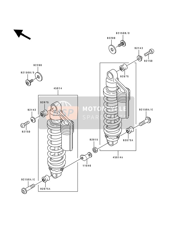 921501736, Bolt,Socket,10X45, Kawasaki, 3