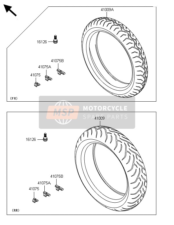 Kawasaki VERSYS 1000 ABS 2014 Llantas para un 2014 Kawasaki VERSYS 1000 ABS