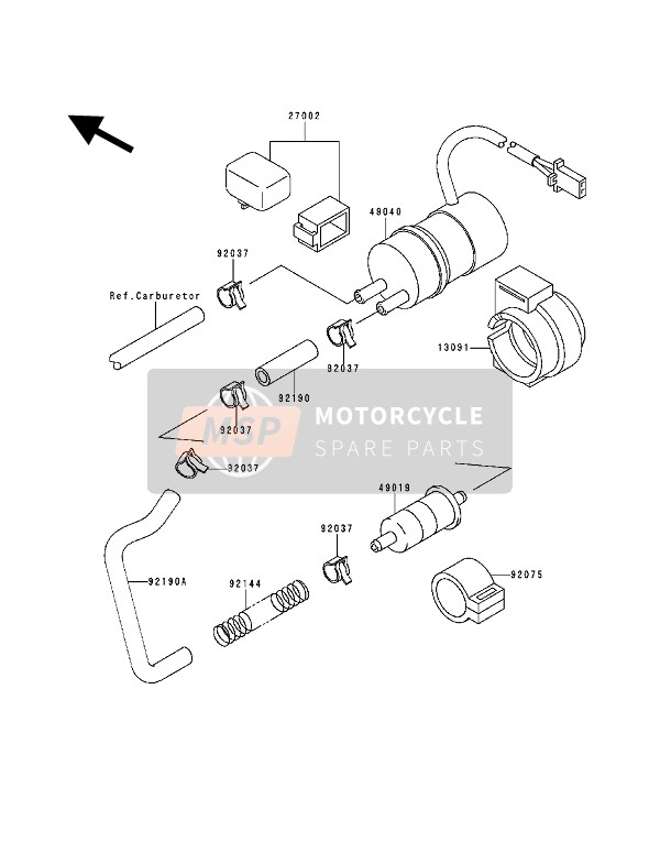 Kawasaki ZZ-R600 1994 KRAFTSTOFFPUMPE für ein 1994 Kawasaki ZZ-R600