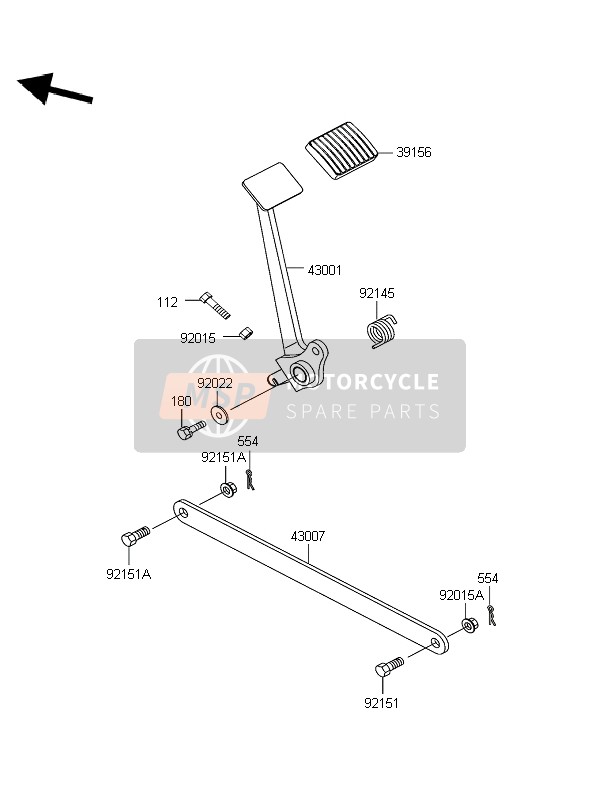 Pedal de freno