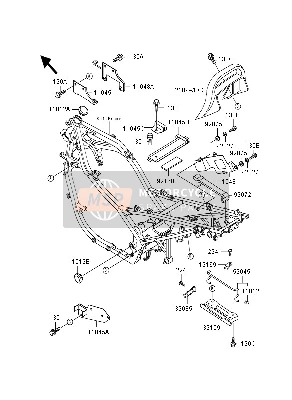 Kawasaki GPZ500S 1995 Electronic Bracket for a 1995 Kawasaki GPZ500S