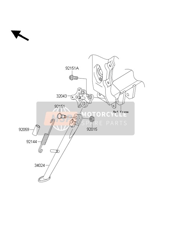 Kawasaki NINJA ZX-6RR 2003 Stand(S) for a 2003 Kawasaki NINJA ZX-6RR