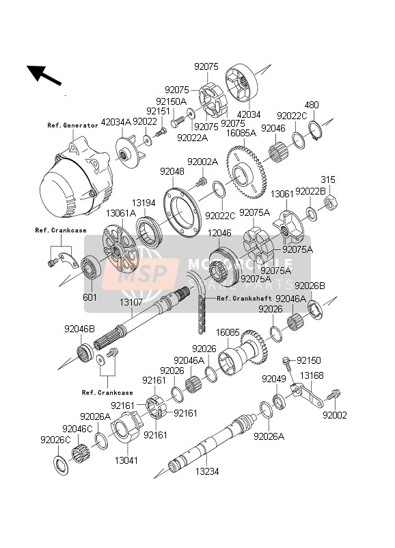 Kawasaki ZRX1200 2004 Balancer for a 2004 Kawasaki ZRX1200