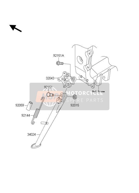 Kawasaki NINJA ZX-6R 2004 Stand(S) for a 2004 Kawasaki NINJA ZX-6R